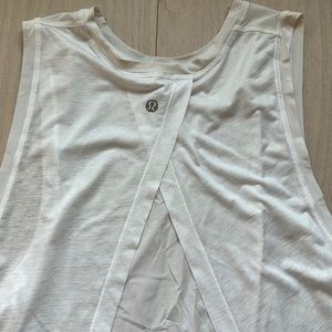 Lululemon sheer white tank